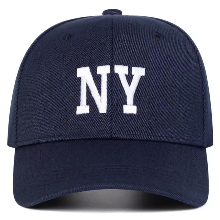 Casquettes de baseball unisexes brodées NY