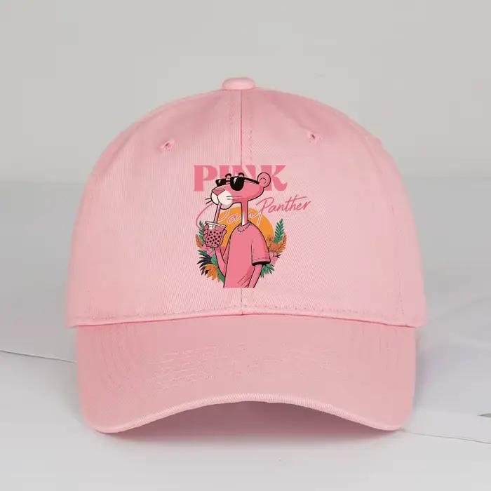 Jolie casquette de baseball rose à imprimé léopard – Réglable