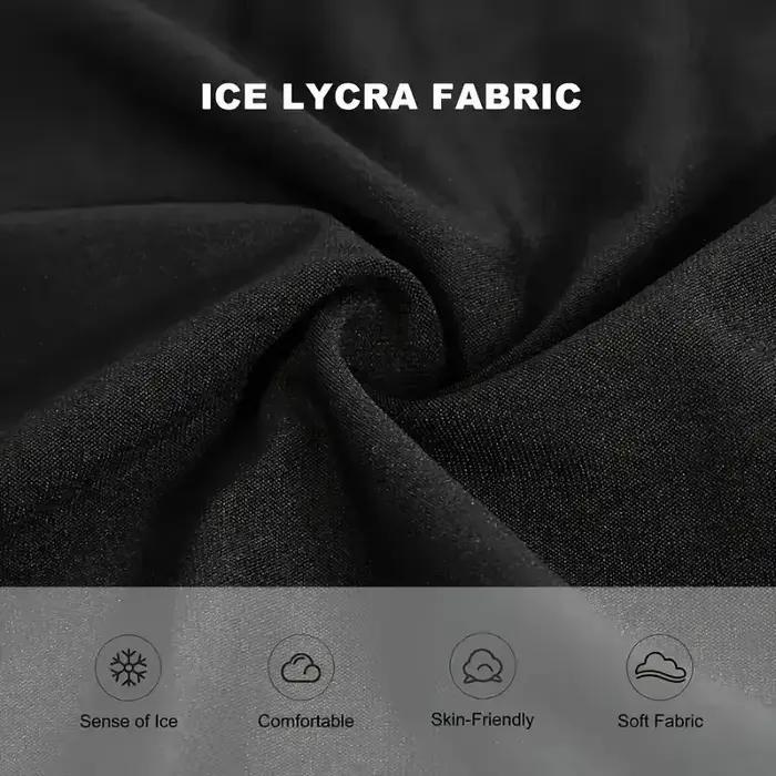 Cagoule croisée noire respirante pour hommes