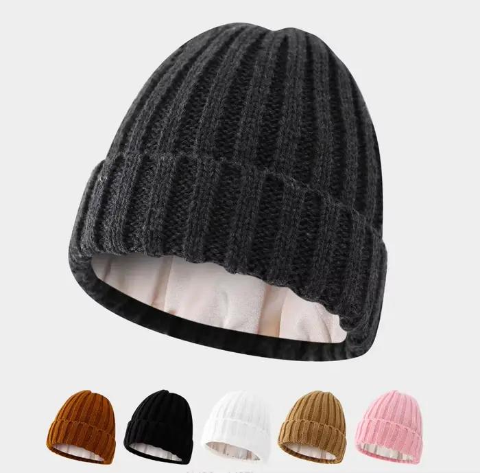 Bonnet doublé en satin pour hommes et femmes