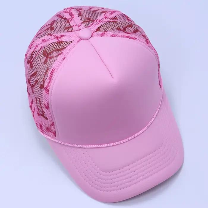 Casquette de camionneur unisexe en polyester avec patchwork réglable pour homme et femme pour les quatre saisons et diverses occasions extérieures