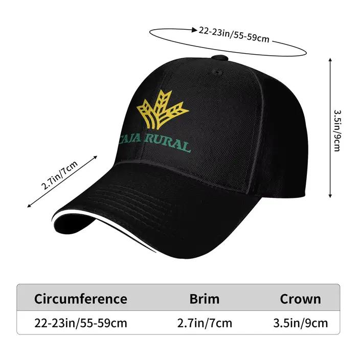 Brillant Caja Rural casquette de Baseball Style de rue unisexe hommes Hip Hop chapeaux soleil impression Sports de