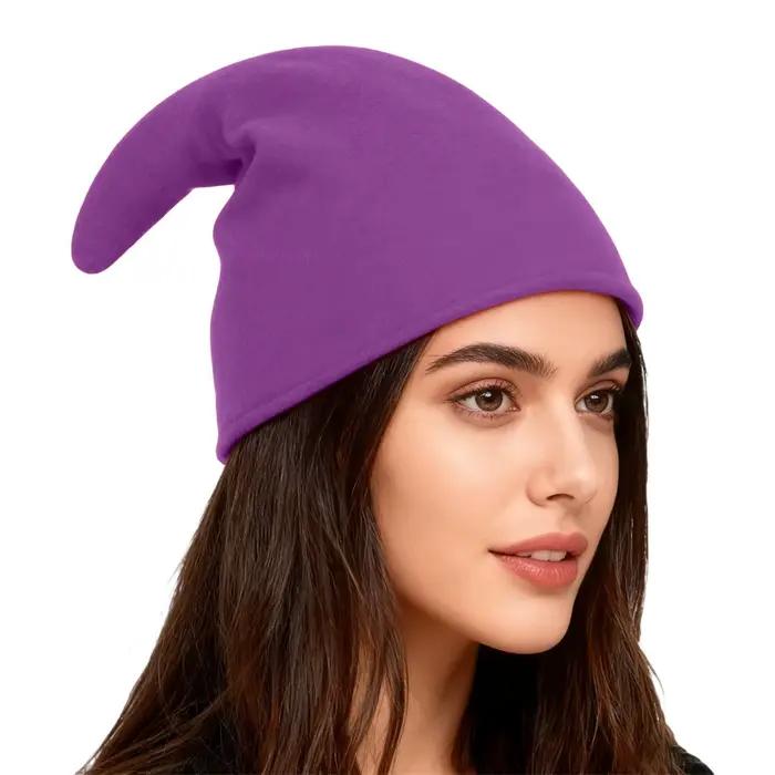 Chapeau de noël de couleur unie