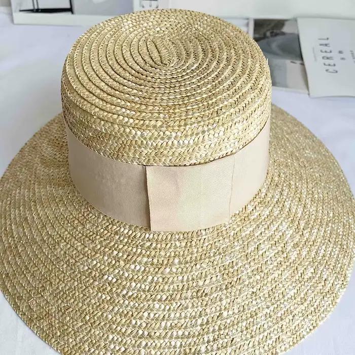 Chapeaux de paille à large bord pour femmes