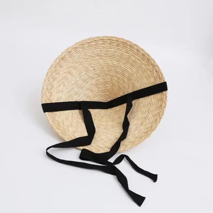 Chapeaux de soleil en paille de blé naturel pour femmes