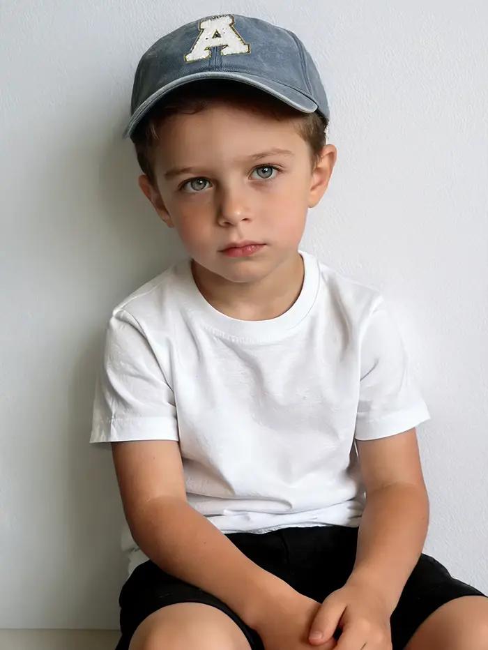 Casquette de baseball grise pour enfants