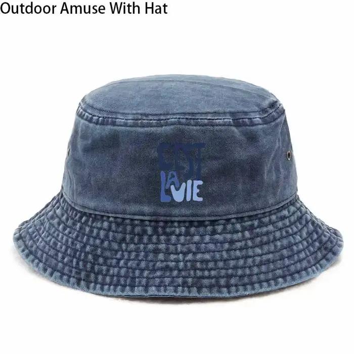 Chapeau de pêcheur décontracté en coton pour homme et femme polyvalent protection solaire toutes saisons sorties quotidiennes