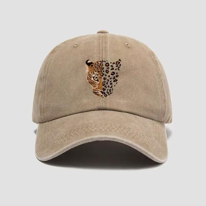 Casquette de baseball unisexe à imprimé léopard pour hommes et femmes, look sportif, confort réglable, adapté aux quatre saisons, idéal pour les sorties et les activités sportives