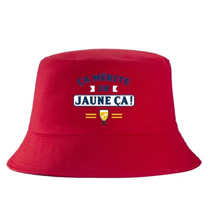 Chapeau de pêcheur jaune pour les amateurs de bière - ÇA MÉRITE