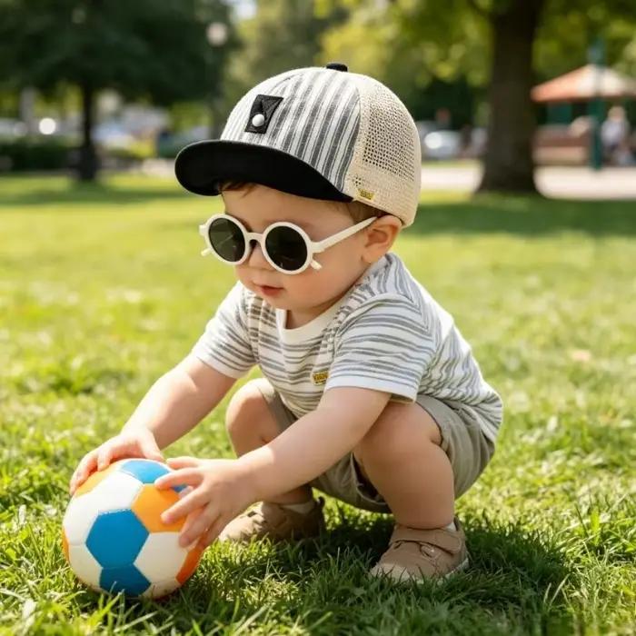 Chapeau de soleil pour bébé garçon 48-50cm 1-3 ans avec lunettes