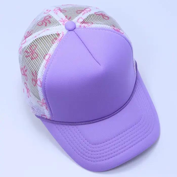 Casquette de camionneur unisexe en polyester avec patchwork réglable pour homme et femme pour les quatre saisons et diverses occasions extérieures