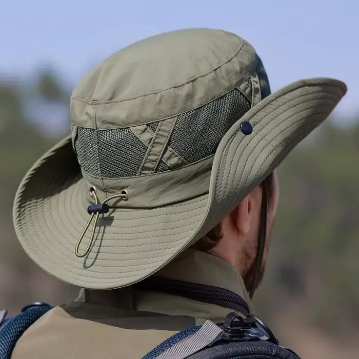 Xinbaoguan 100% Nylon printemps/été grands avant-toit respirant parasol chapeau de pêcheur hommes crème solaire