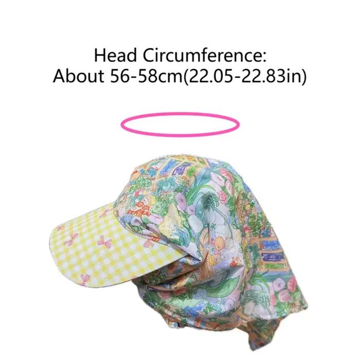 Casquette de baseball style rural avec foulard intégré