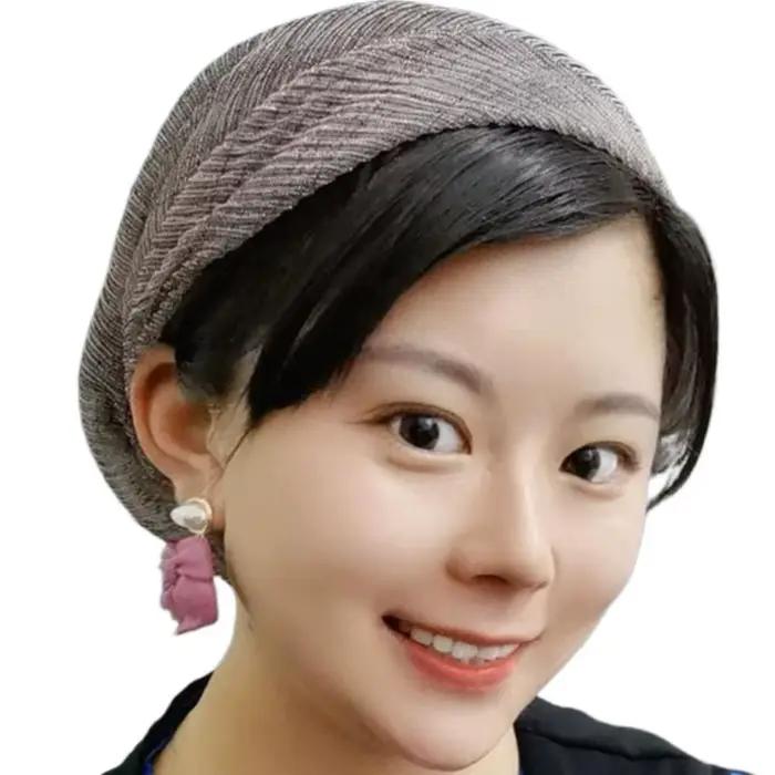 Chapeaux turban en dentelle pour femmes