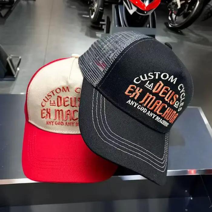 Casquette de baseball DEUS lettres vintage pour homme et femme protection solaire extérieure春夏秋冬季适用的棒球帽带DEUS复古字母适合男女户外佩戴防护太阳