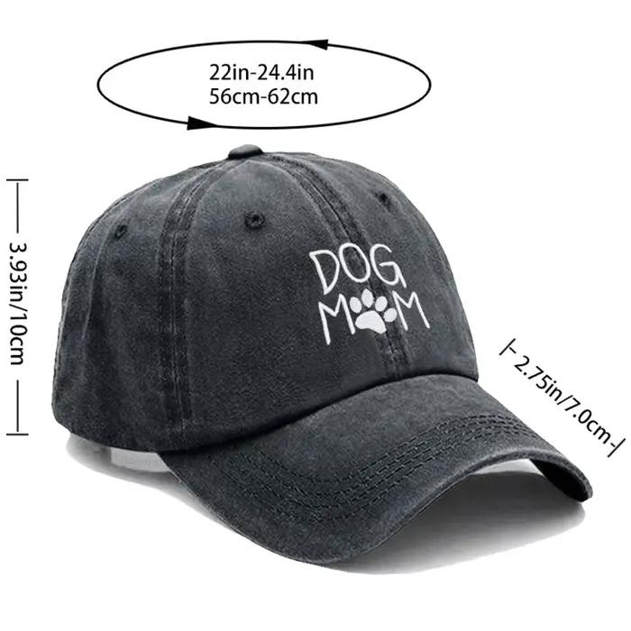 Casquette de Baseball Brodée Chien Maman pour Femmes et Hommes Casquette de Papa en Coton Doux Régulière Casquette de Golf Classique Unisexe Occasions Spéciales