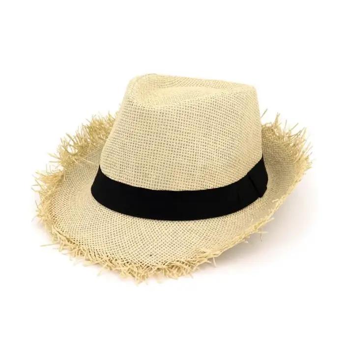 Chapeau de soleil en paille pour hommes