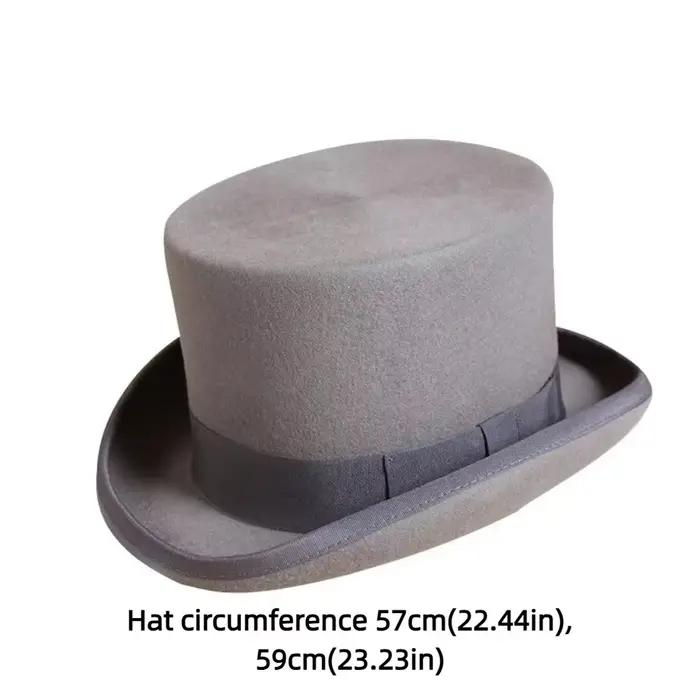 Chapeau haut-de-forme en laine formelle