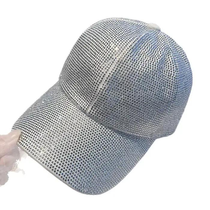 Casquettes de baseball de luxe entièrement ornées de strass pour femmes et hommes