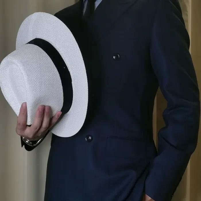 Chapeau de paille d'été naturel Panama