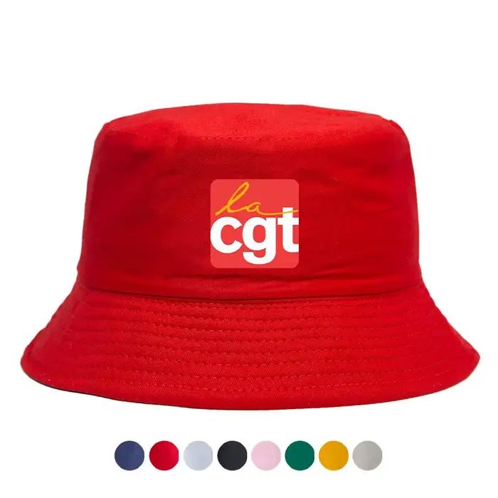 France CGT-Chapeau de Soleil Réversible pour Homme et Femme