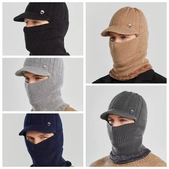 Chapeau tricoté doux et épais pour hommes