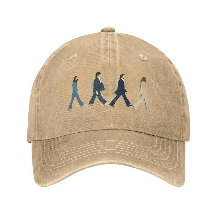 Casquette de baseball Fashion Beatle pour hommes et femmes casquette de soleil délavée et usée activités de plein air casquette ajustable style vintage occasionnels sportswear