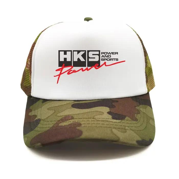 HKS Power and Sports Trucker Cap Men Funny HKS Hat Casquette de baseball Cool Summer Unisex Mesh Net Caps MZ-561