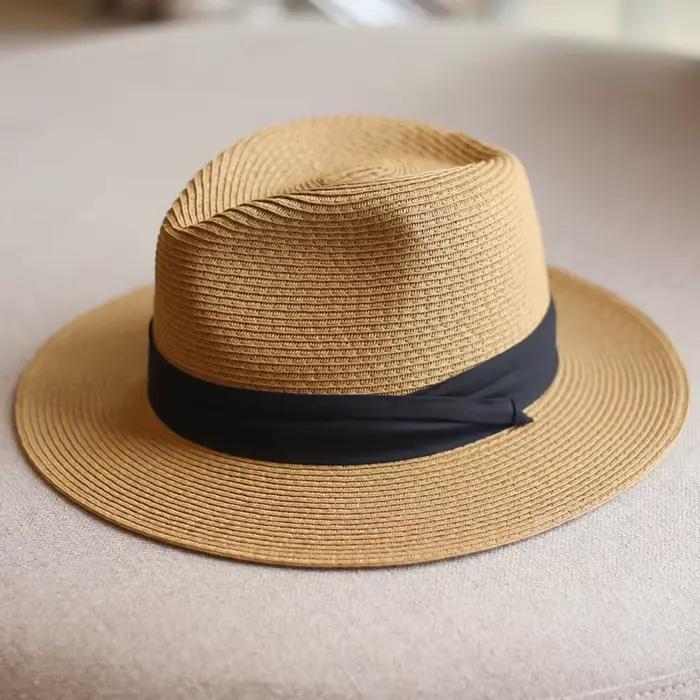 Grande tête 63CM Panaman chapeau de paille