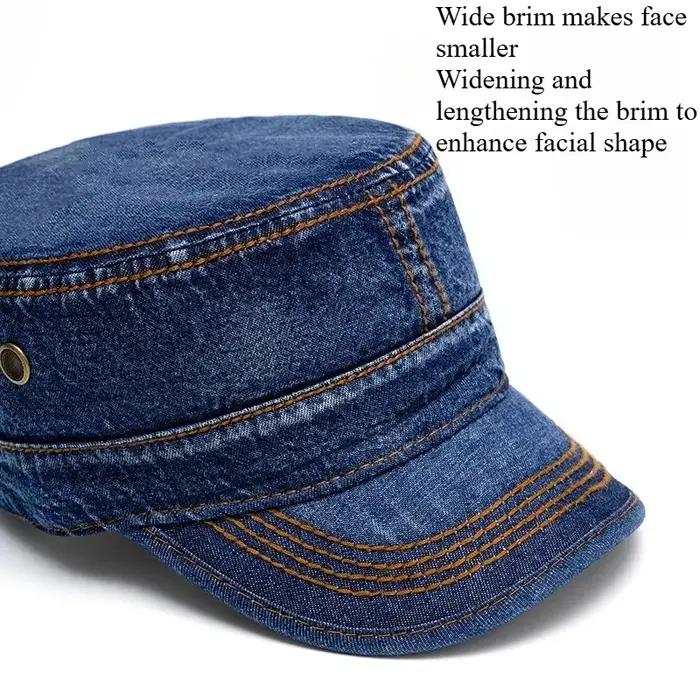 Casquette militaire à visière plate