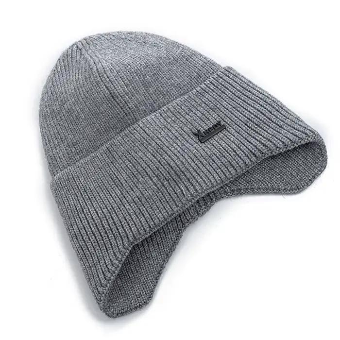 Nouveaux hommes chapeau d'hiver ajouter polaire chaud oreillette casquette élégant doux bonnet