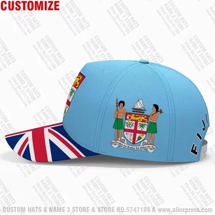 Casquettes de baseball Fidji personnalisées en 3D