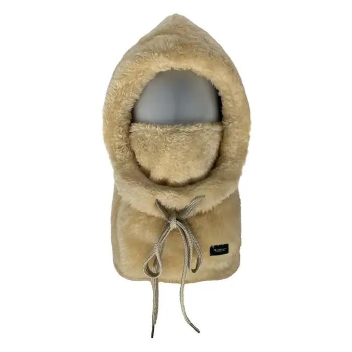 Cagoule d'hiver réglable avec capuche Sherpa et housse de ski coupe-vent pour hommes et femmes