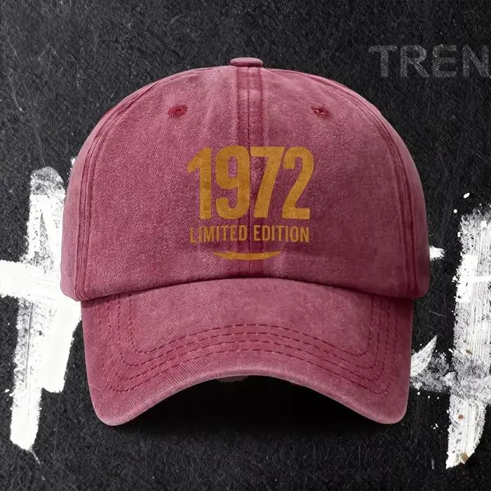 Casquette de baseball réglable édition limitée 1972