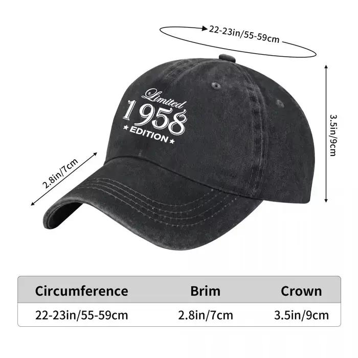 Casquette de baseball vintage édition limitée 1958