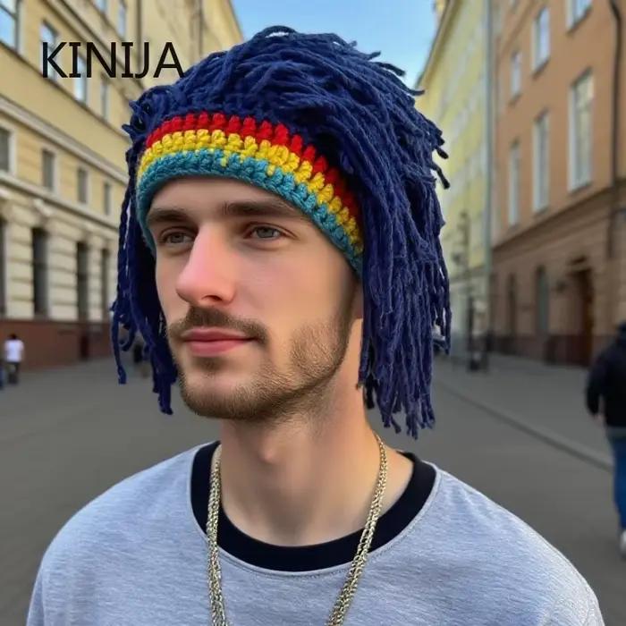 Reggae Dreadlocks Beanie casquette homme Hip Hop