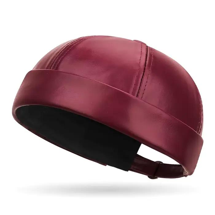Chapeau de propriétaire en simili cuir vintage multifonction pour homme et femme, style sport, adaptable, saison hiver, scène décontractée
