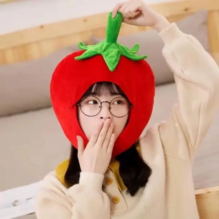 Chapeau de fruits de dessin animé mignon