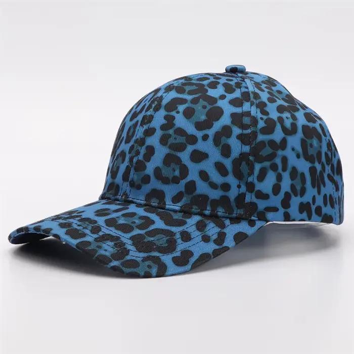 Casquette de baseball unisexe à imprimé léopard