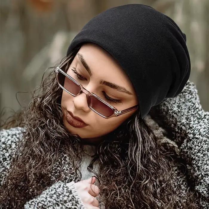 Bonnets amples en coton pour hommes