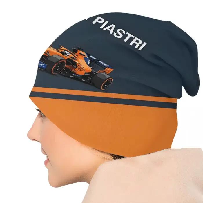 Bonnet unisexe chaud tricot chapeau Oscar Piastri Art F1 pilote bonnets casquettes adulte australien F1 course Beanie chapeaux casquette de Ski en plein air