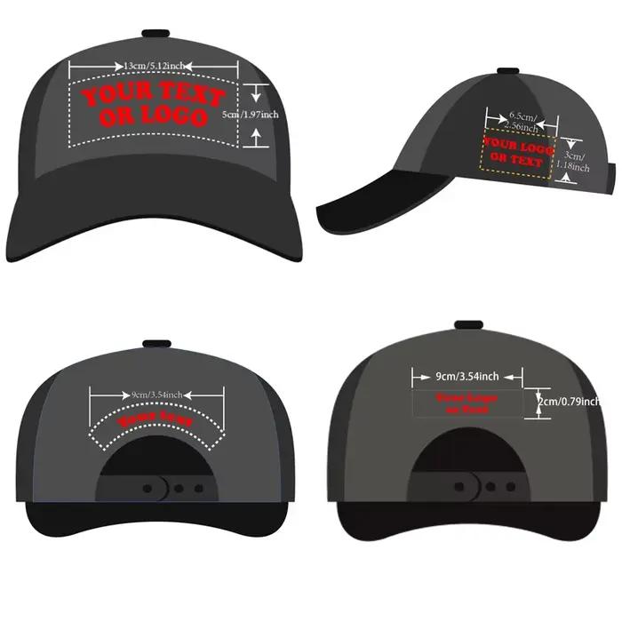 Casquettes et chapeaux brodés personnalisés – Logo ou texte