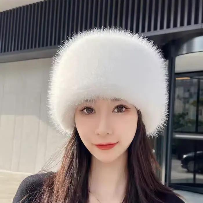 Femmes hiver chapeaux casquettes plates chaud en plein air fille cache-oreilles