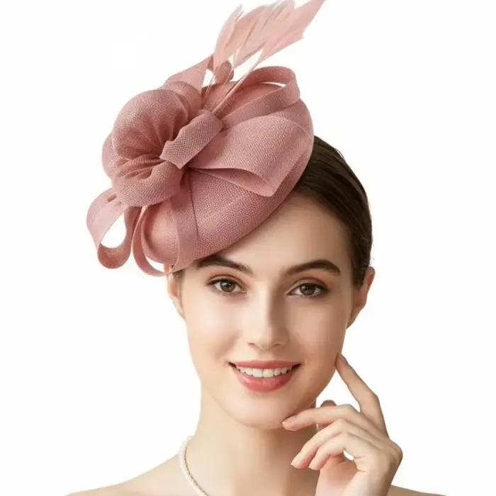 Élégant Chapeau Fascinator à Paillettes pour Femme