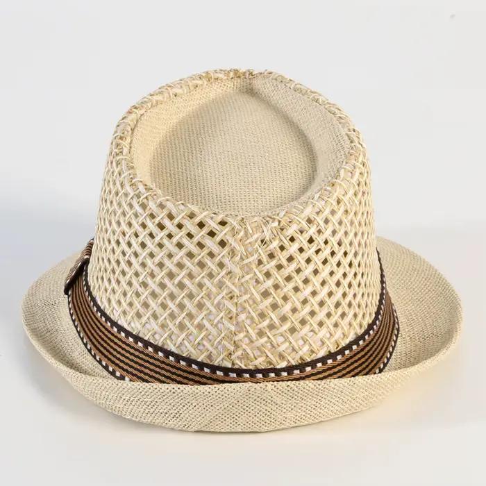 Chapeau Fedora en paille pour hommes et femmes élégant pour performances et sorties estivalesOptionsResolver