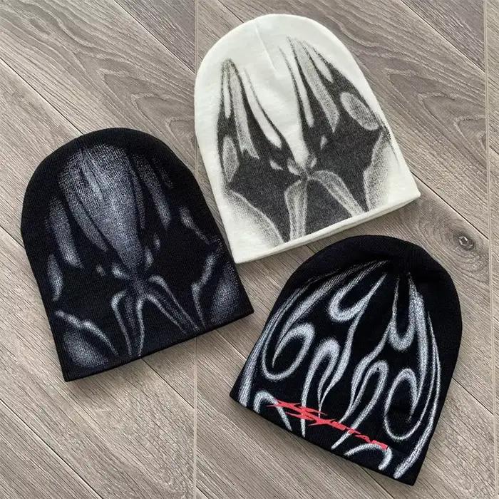 HS échantillon bonnet chapeau tricot décontracté haute rue laine chapeau froid