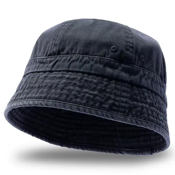Chapeau de seau en coton japonais pour homme et femme, protecteur solaire, bord court, style sportif, multicolore pour les occasions décontractées
