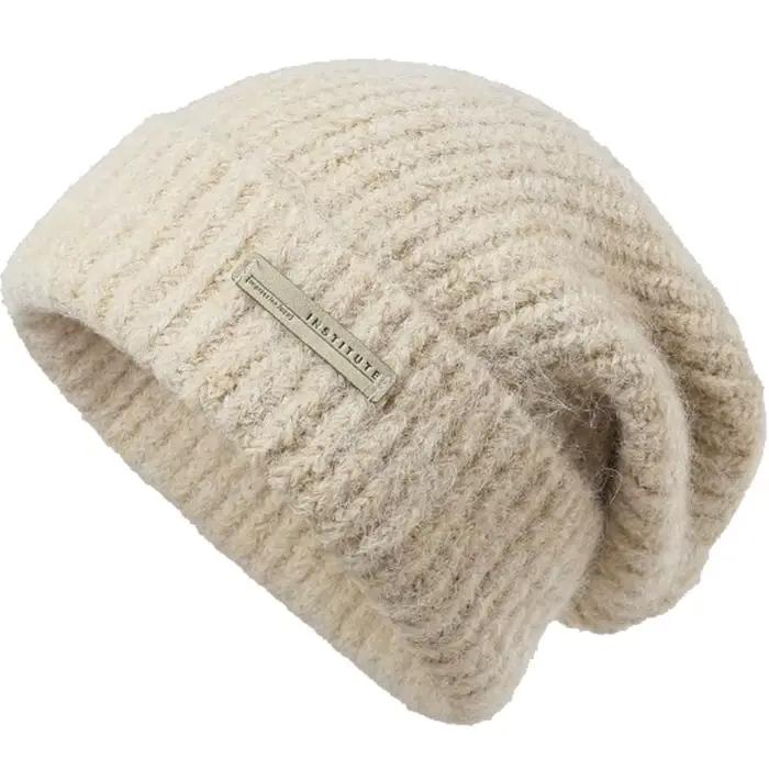 Bonnet tricoté en laine pour Couple