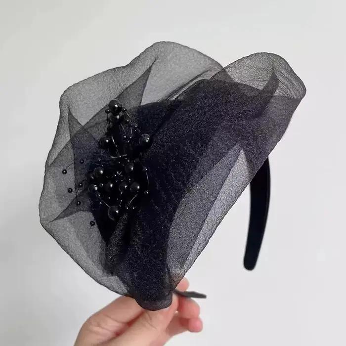 Bandeau de sauna élégant demi-chapeau pour femmes et filles