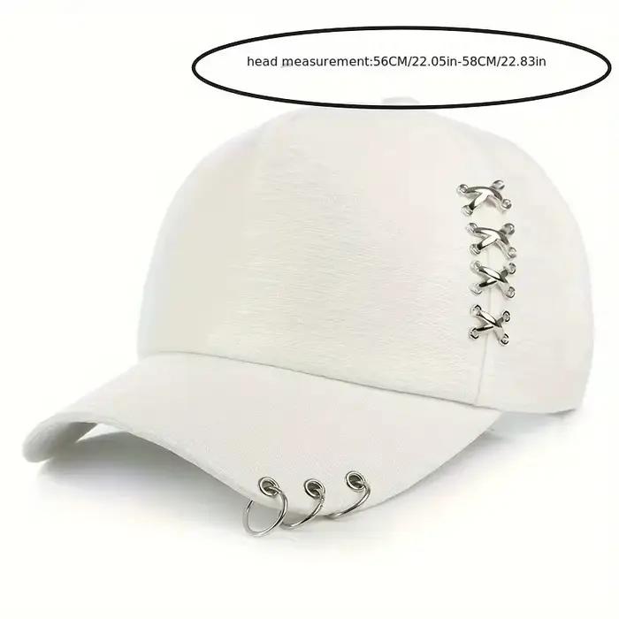 Casquette de luxe mercerisée ventilée avec anneau en métal